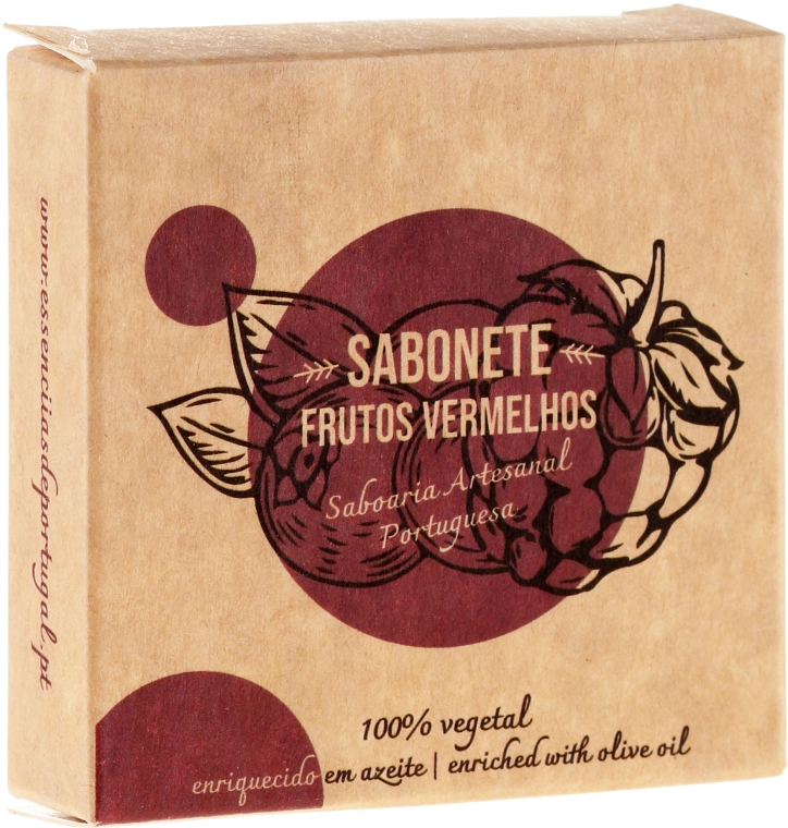 Натуральне мило "Червоні фрукти" - Essencias De Portugal Senses Aromatic Red Fruits Soap With Olive Oil — фото N1