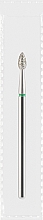 Парфумерія, косметика Фреза алмазна зелена «Оливка гостра», діаметр 2,5 мм, довжина 5 мм - Divia DF007-25-G