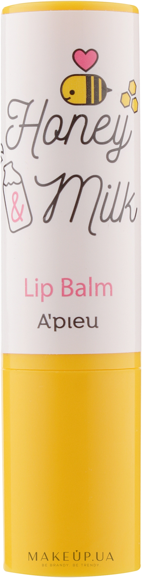 Живильний бальзам для губ - A'Pieu Honey & Milk Lip Balm — фото 3.3g
