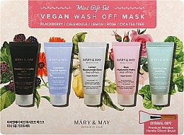 Парфумерія, косметика Набір, 5 продуктів - Mary&May Vegan Wash Off Mask Mini Gift Set
