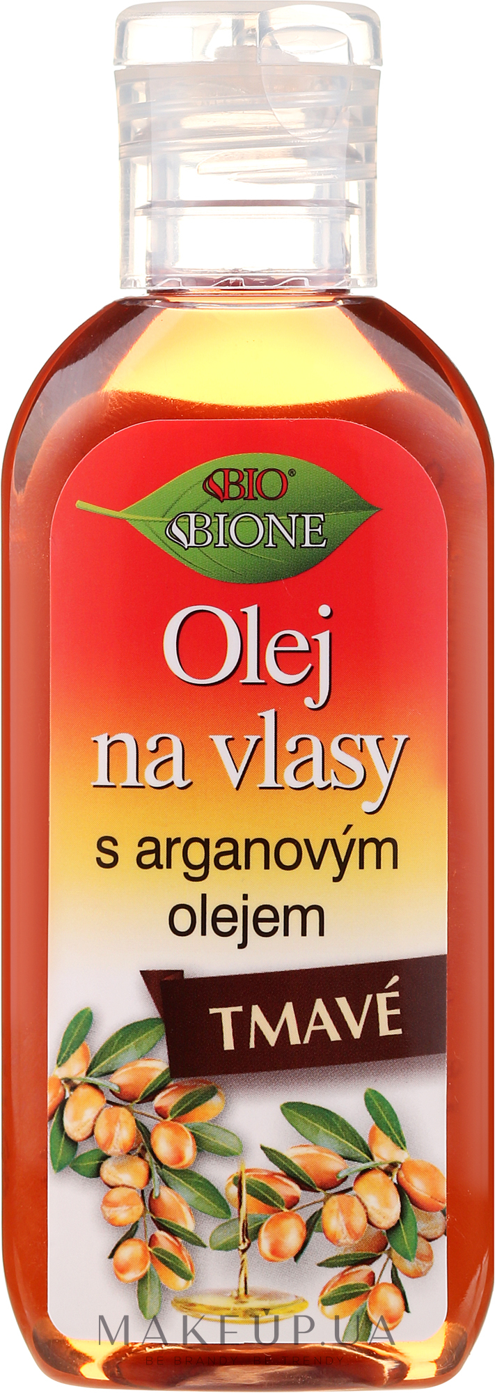Олія для темного волосся - Bione Cosmetics Keratin + Argan Oil — фото 80ml