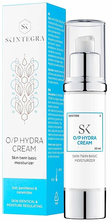 Зволожувальний крем для обличчя - Skintegra O/P Hydra Cream — фото N1