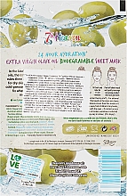 Тканевая маска для лица с оливковым маслом - 7th Heaven Superfood 24H Hydration Extra Virgin Olive Oil Sheet Mask — фото N2