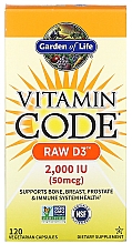 Харчова добавка - Garden of Life Vitamin Code Raw D3, 50 mcg — фото N6