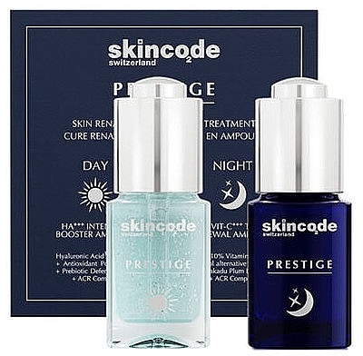 Набор - Skincode Prestige Skin Renaissance Ampoule Treatment(f/ser/2x15ml) — фото N1
