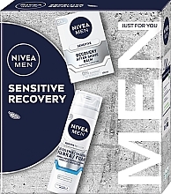 Набор - NIVEA MEN Sensitive Recovery (sh/foam/200ml + ash/balm/100ml) — фото N1