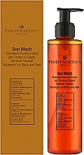Шампунь-гель для душа для тела и волос - Philip Martin's Sun Wash Hair And Body — фото N2