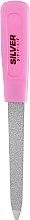 Парфумерія, косметика Пилка для нігтів сапфірова, 12 см., рожева - Silver Style