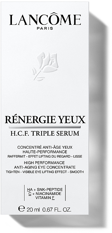 Высокоэффективный антивозрастной концентрат тройного действия для кожи вокруг глаз - Lancome Renergie Yeux H.C.F. Triple Serum — фото N6