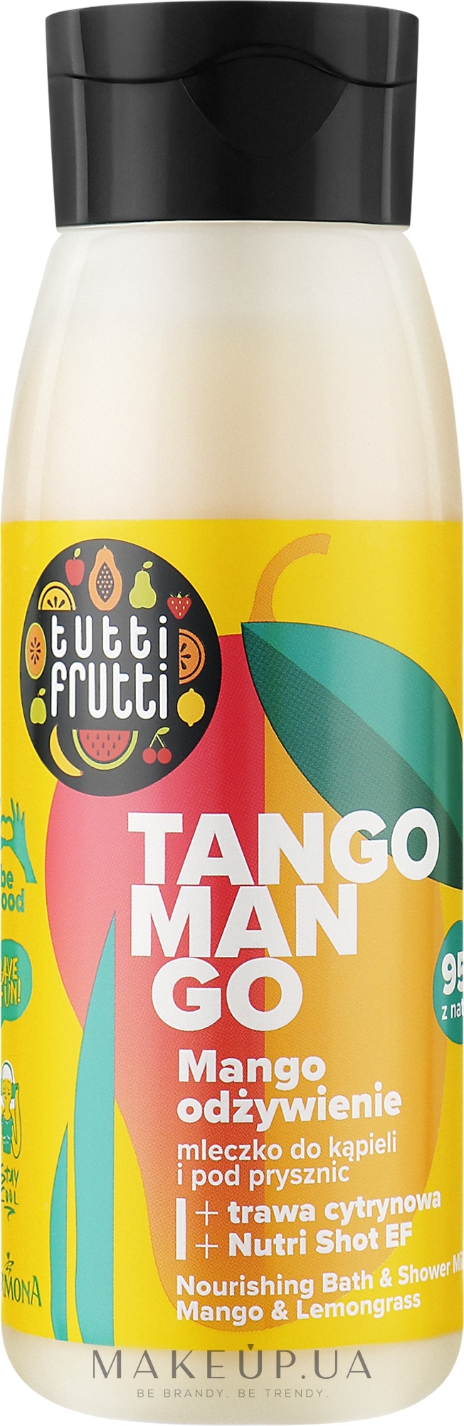 Живильне молочко для ванни та душу "Манго та лемонграс" - Farmona Tutti Frutti Mango And Lemongrass — фото 400ml