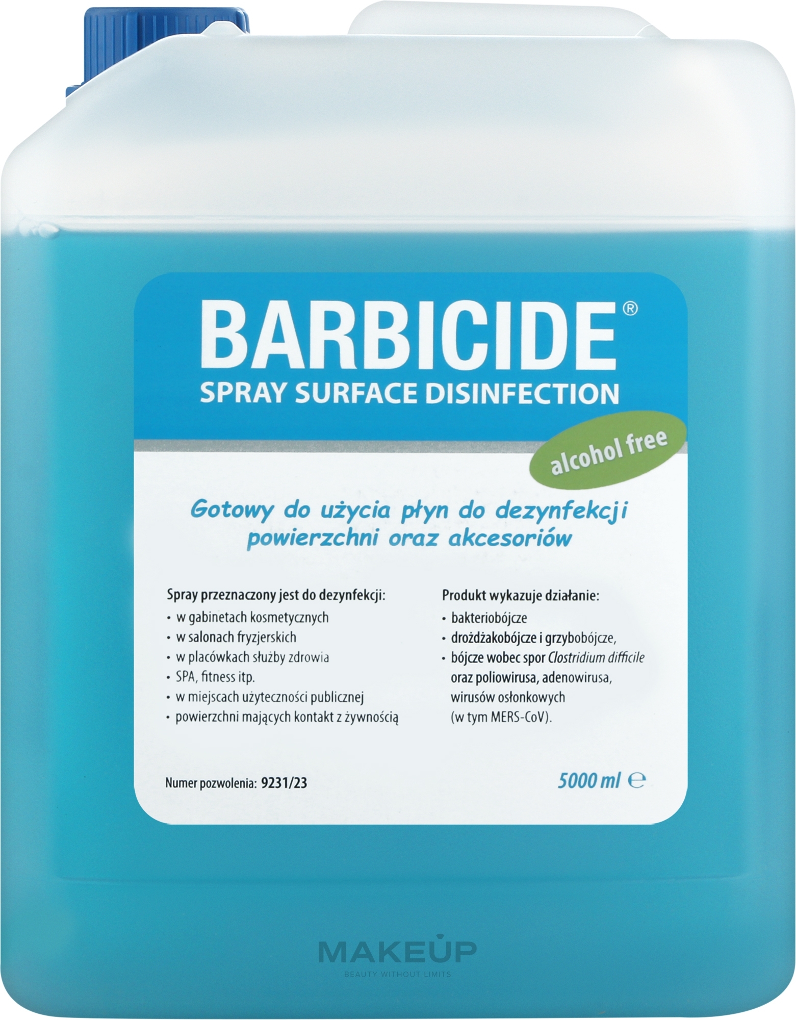 Рідина для дезинфекції поверхонь без запаху - Barbicide Spray — фото 5000ml