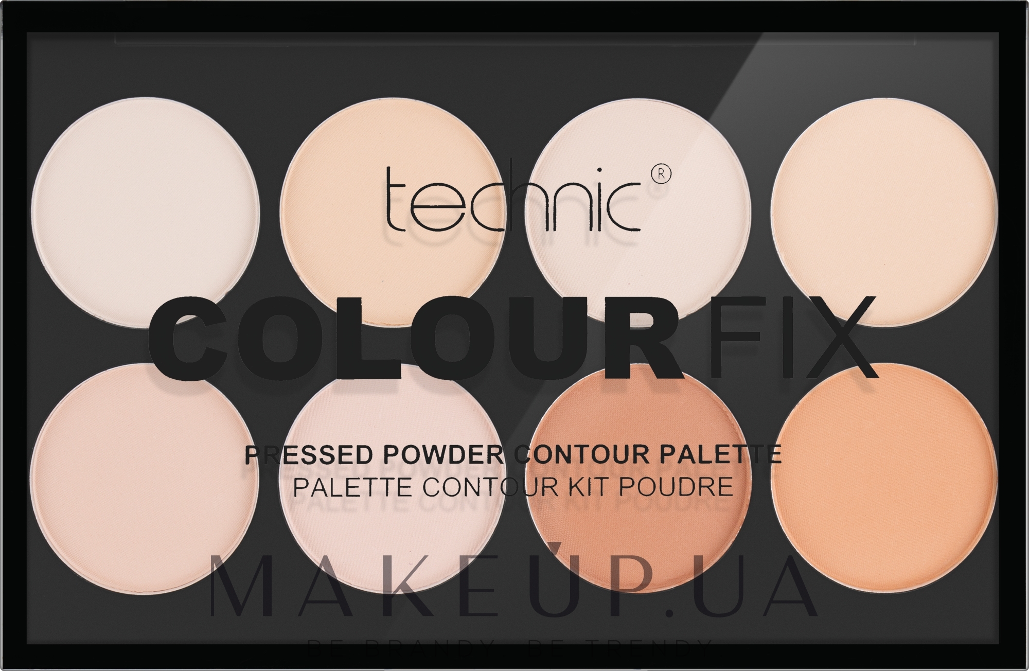 Палетка для контурування - Technic Cosmetics Colour Fix Pressed Powder Contour Palette — фото 28g
