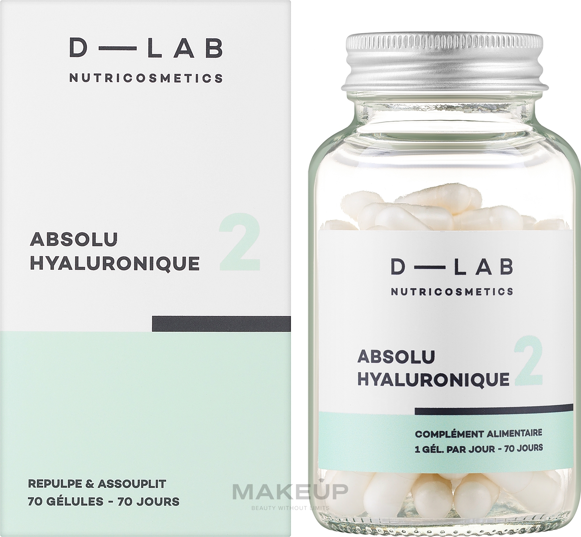 Харчова добавка "Гіалуронова кислота" - D-Lab Nutricosmetics Pure Hyaluronic — фото 70шт