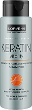 Парфумерія, косметика Шампунь для слабкого, потоншеного, фарбованого волосся - Lorvenn Keratin Vitality Shampoo