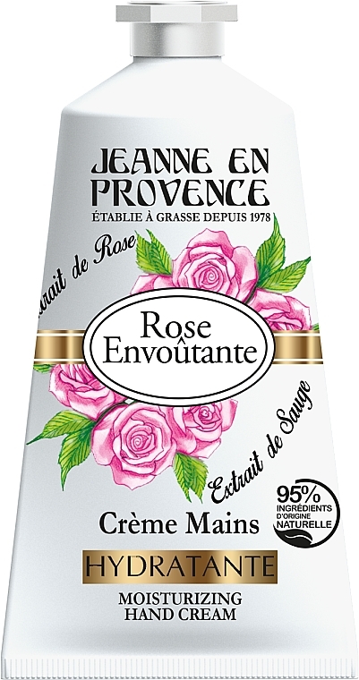 Питательный крем для рук - Jeanne en Provence Rose Nourishing Hands Cream — фото N1