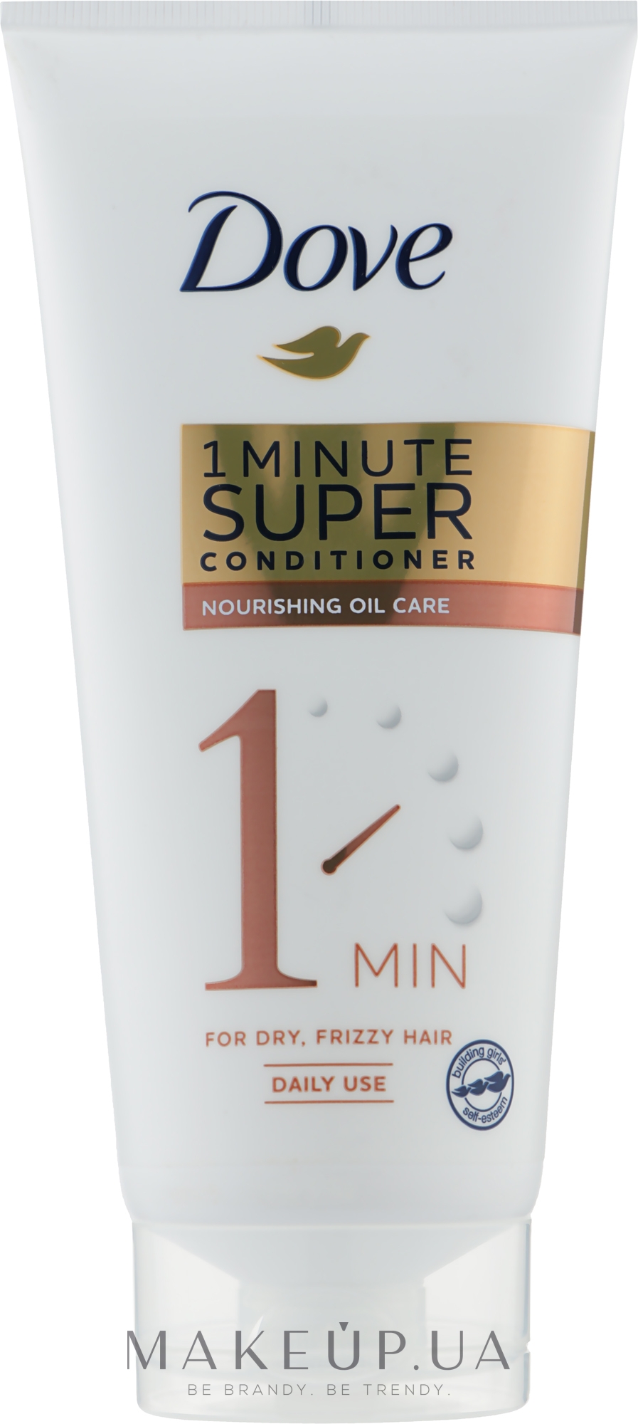 Зволожувальий кондиціонер для сухого волосся - Dove Nourishing Oil Care 1 Minute Super Conditioner — фото 170ml
