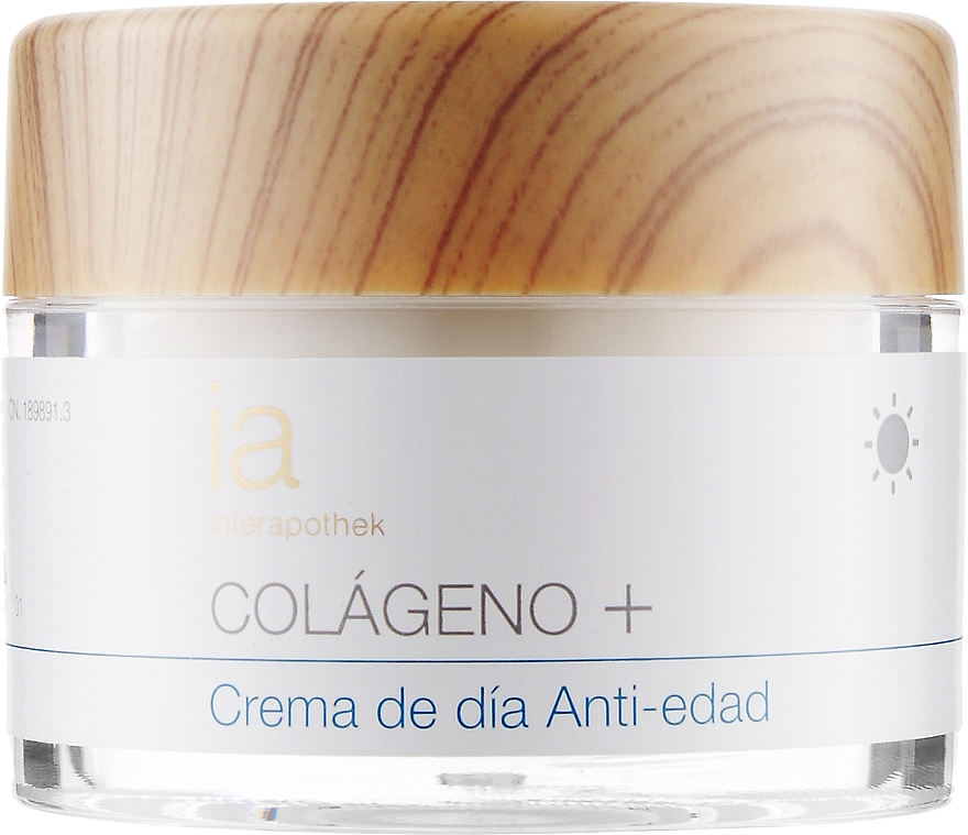 Антивіковий денний ліфтинг-крем для обличчя з колагеном і вітаміном С - Interapothek Crema De Dia Anti-Edad Colageno — фото N1