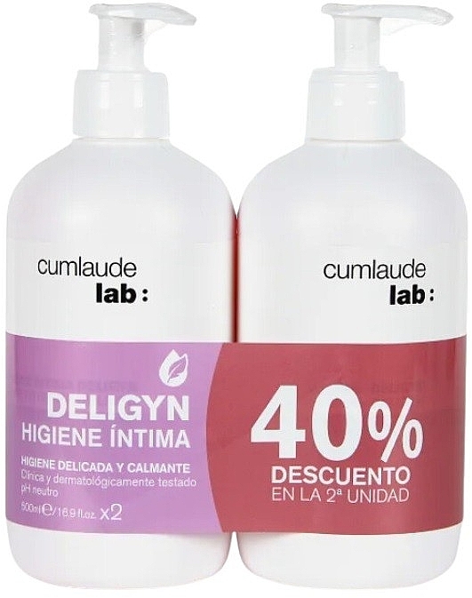 Набор - Cumlaude Lab Higiene Intima Deligyn (int/gel/2x500ml) — фото N1