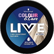 Полуперманентная 5-минутная маска для волос - Schwarzkopf Live Colour & Care 5 Minute Hair Mask — фото N3