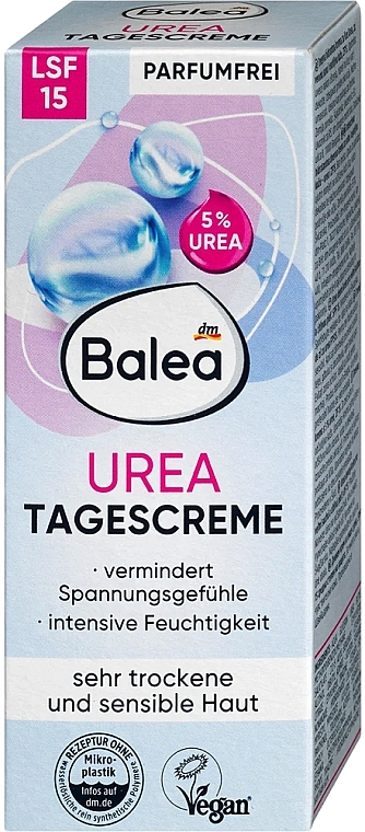 Денний крем для обличчя із сечовиною - Balea Tages Creme Urea — фото N1