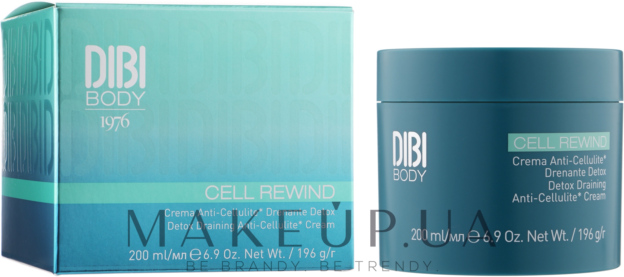 Антицелюлітний детокс дренажний крем - DIBI Milano Cell Rewind Detox Draining Anti-Cellulite Cream — фото 200ml