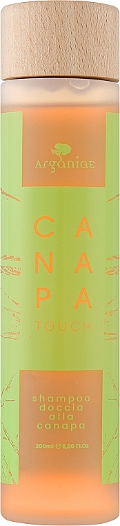 Конопляный стимулирующий шампунь для душа и волос - Arganiae Canapa Touch Hemp Shower Shampoo — фото N1