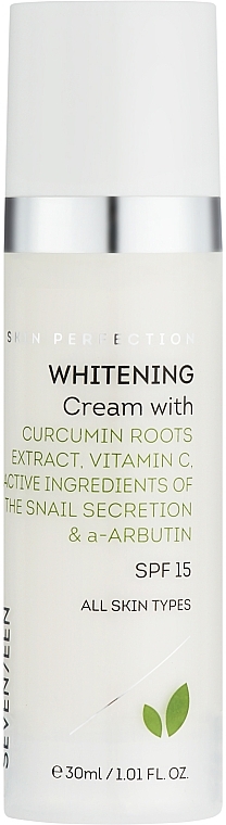Відбілювальний крем для обличчя - Seven7een Skin Perfection Whitening Cream SPF 15