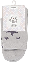 Шкарпетки жіночі "Зірки", RT1312-072, сірі - Siela — фото N1