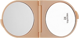 Парфумерія, косметика Косметичне кишенькове дзеркальце 14х6 см, абрикос - Titania