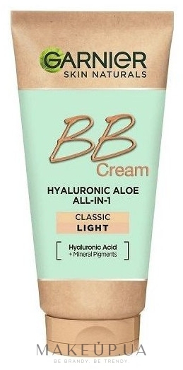 BB-крем для всех типов кожи - Garnier Hyaluronic Aloe BB All-In-1 Cream — фото Light