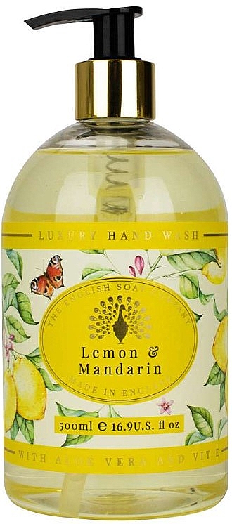 Рідке мило для рук "Лимон і мандарин" - The English Soap Company Lemon & Mandarin Hand Wash — фото N1