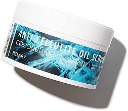 Антицелюлітний охолоджувальний скраб для тіла - Hillary Anti-Cellulite Oil Scrub — фото N1