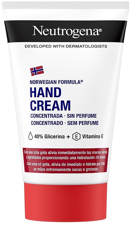 Концентрований крем для рук, без запаху "Норвезька формула" - Neutrogena Norwegian Formula Concentrated Hand Cream Unscented