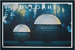 Bvlgari Aqva Pour Homme - Набор (edt/100ml + edt/mini/15ml) — фото N1