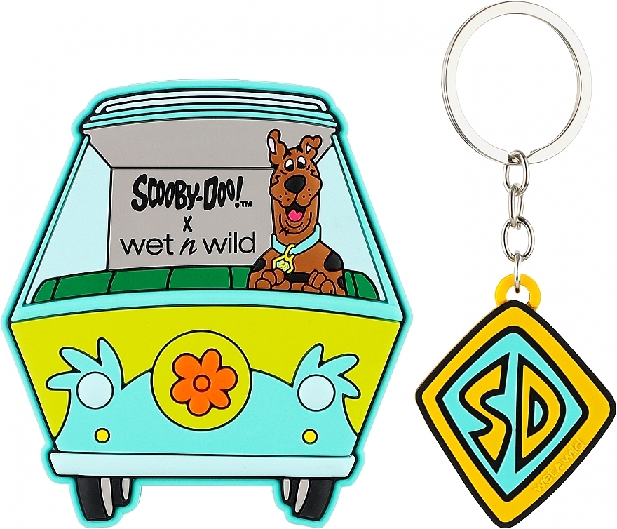 Набор - Wet N Wild x Scooby Doo Scooby Dooby Doooo! Hand Mirror and Keychain Set (mirror/1pcs + keych/1pcs) — фото N2