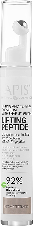 Лифтинговая и подтягивающая сыворотка для глаз - Apis Lifting And Tightening Eye Serum With SNAP-8 Peptide  — фото N1