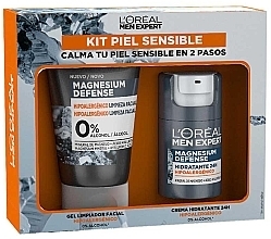 Парфумерія, косметика Набір - L'Oreal Paris Men Expert Magnesium Defense Set (cl/gel/100ml + f/cr/50ml)