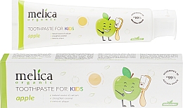 Духи, Парфюмерия, косметика УЦЕНКА Детская зубная паста "Яблоко" - Melica Organic Toothpaste For Kids Apple *