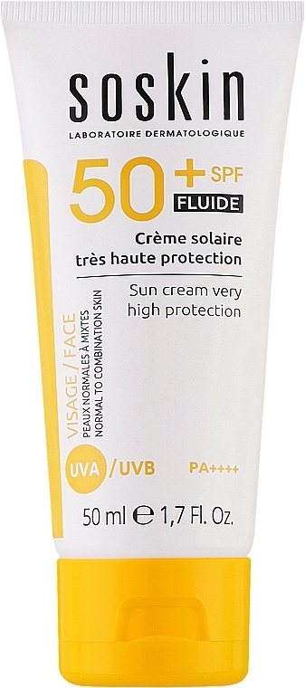 Солнцезащитный крем для лица - Soskin Sun Cream Very High Protection SPF 50+ — фото N1