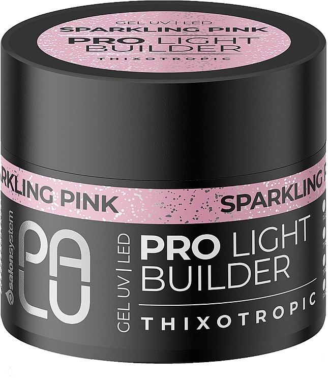 Гель конструирующий - Palu Pro Light Builder Gel Sparkling Pink — фото N1