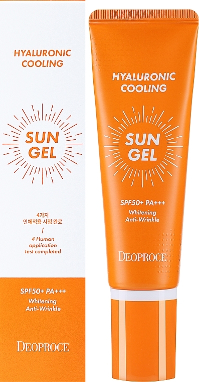 Сонцезахисний гель для тіла - Deoproce Hyaluronic Cooling Sun Gel
