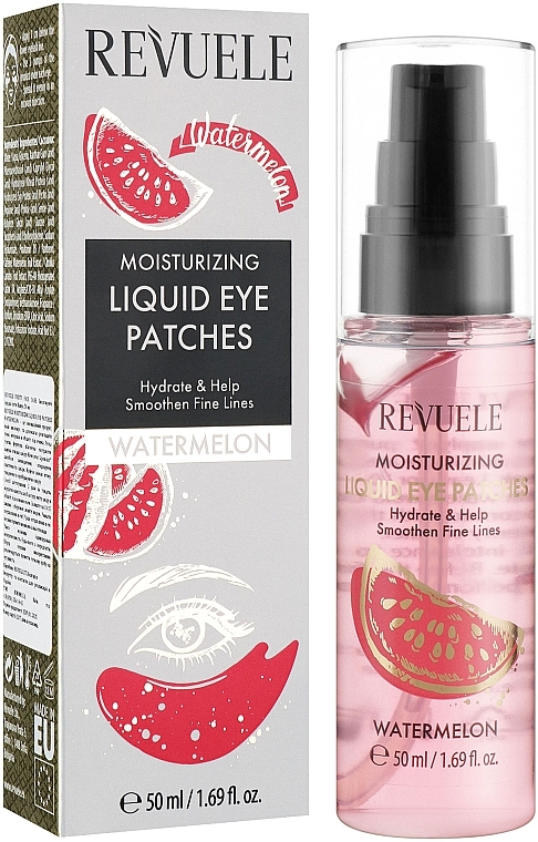Патчі для очей "Кавун" - Revuele Moisturizing Liquid Eye Patches Watermelon — фото N2