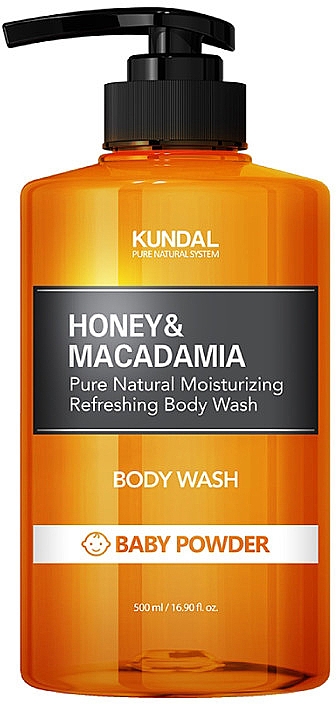 Гель для душу - Kundal Honey & Macadamia Body Wash Baby Powder — фото N1