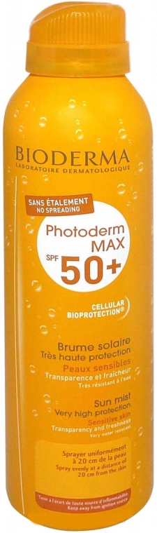 Солнцезащитный спрей для тела - Bioderma Photoderm Max Sun Mist SPF 50+ — фото N1
