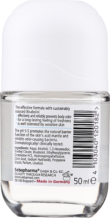 Роликовый дезодорант - Sebamed Deodorant Fresh — фото N2