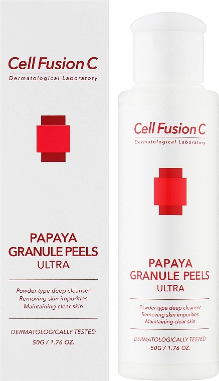 УЦЕНКА Очищающий энзимный пилинг для лица - Cell Fusion C Papaya Granule Peels * — фото N2