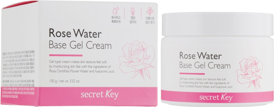 Гель-крем на основе розовой воды - Secret Key Rose Water Base Gel Cream