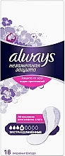 Парфумерія, косметика Щоденні гігієнічні прокладки, 18 шт - Always Непомітний захист
