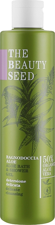 Гель для душу та ванни - Bioearth The Beauty Seed Aloe Bath & Shower Gel — фото N1