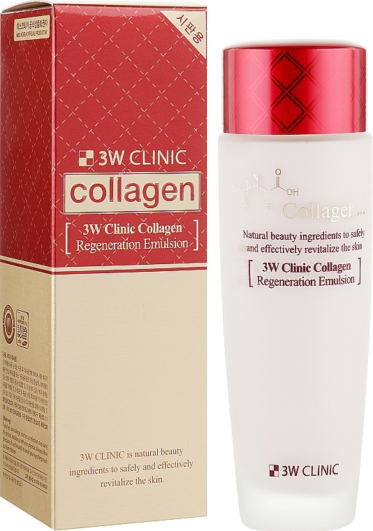 УЦЕНКА Регенерирующая эмульсия для лица с коллагеном - 3W Clinic Collagen Regeneration Emulsion * — фото N2